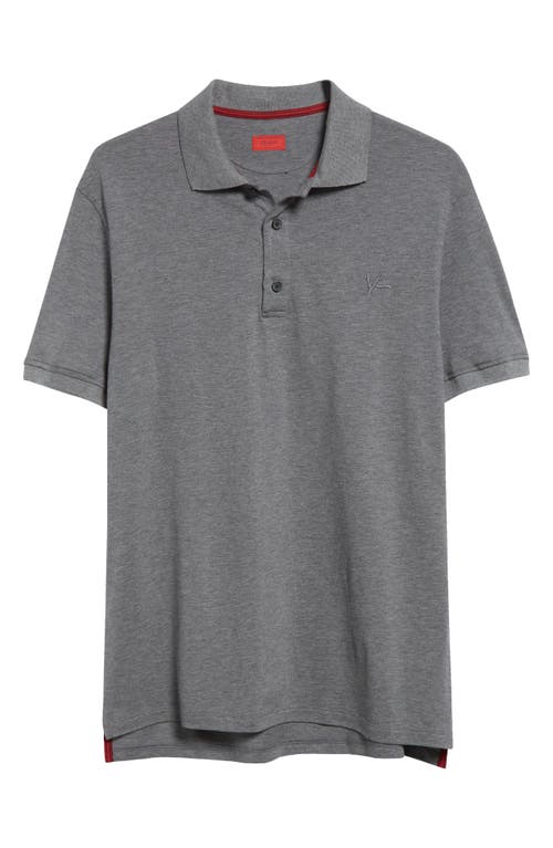 Isaia The Logo Polo In Grey