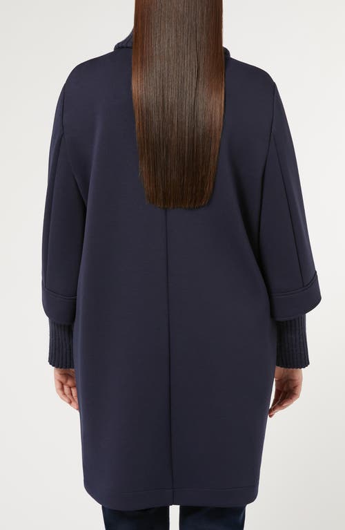 Shop Marina Rinaldi Melfi Double Jersey Jacket In Midnight Blue