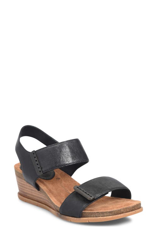 Verdi II Wedge Sandal in Black