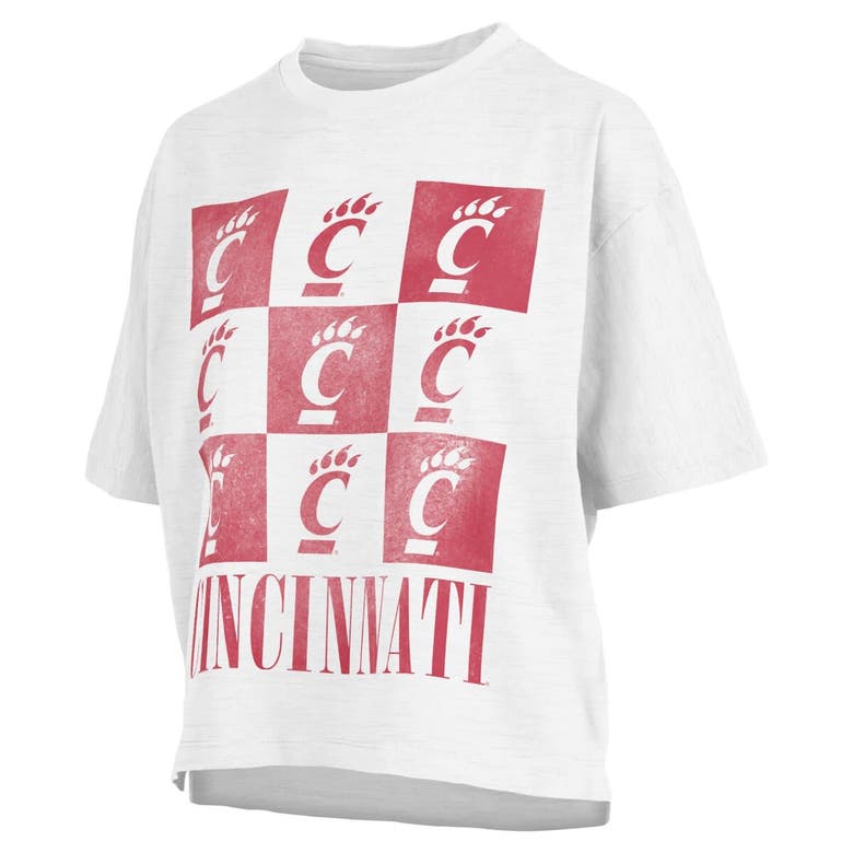 Shop Pressbox White Cincinnati Bearcats Motley Crew Andy Waist Length Oversized T-shirt