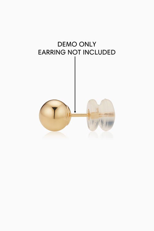 Oradina 14k Gold Hold Me Tight Silicone Earring Backs In Yellow - Set Of 3 Pairs