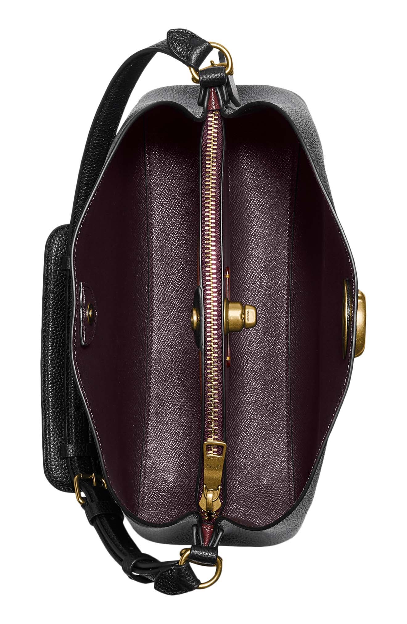 coach pebble leather shoulder bag