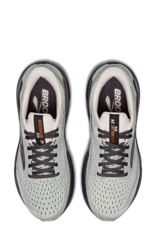 Brooks Adrenaline Gts 24 Running Shoe In Mercury/ebony/copper