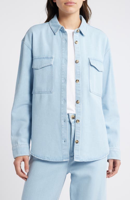 Treasure & Bond Oversize Denim Button-up Shirt In Light Wash