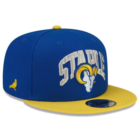 Los Angeles Rams Super Bowl LVI Champions Vegas Gold Blue 59Fifty Fitted Hat  by NFL x New Era