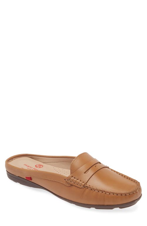 Shop Marc Joseph New York Rosemary Leather Penny Loafer Mule In Tan Napa