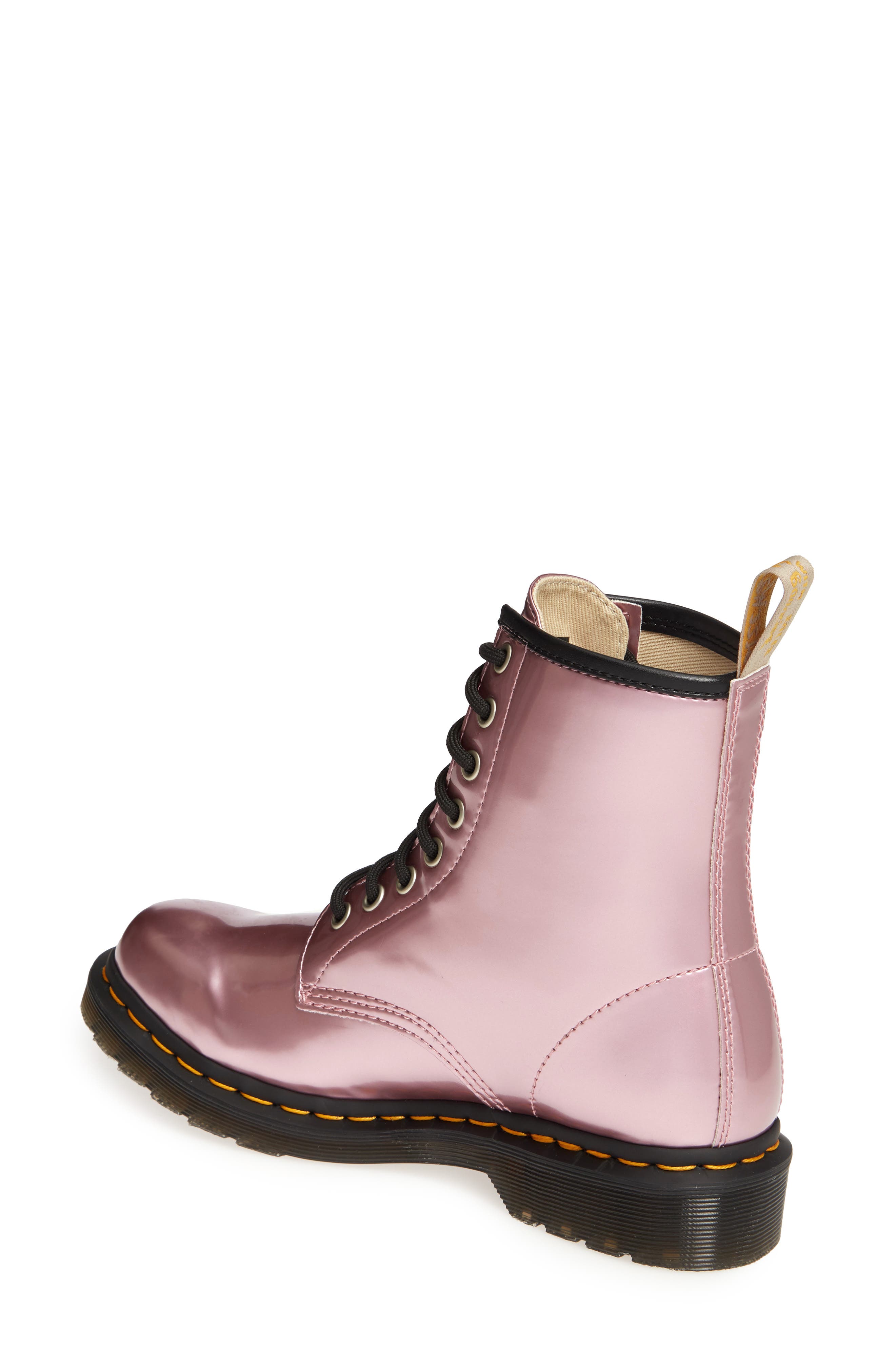 silver vegan dr martens