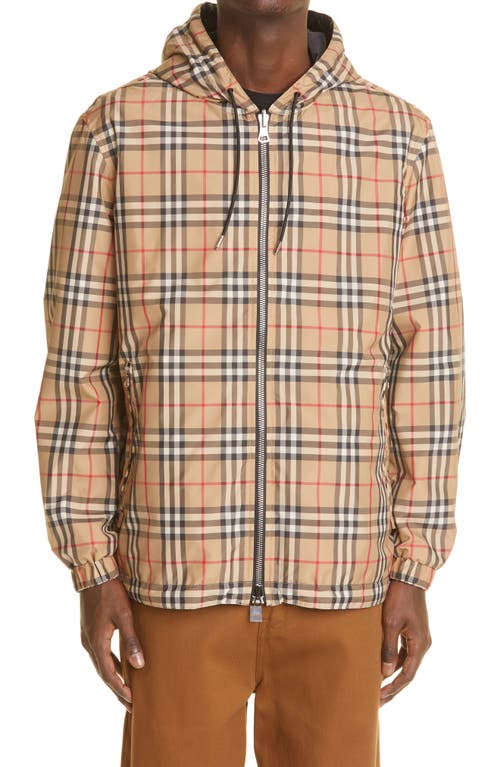 burberry Men's Stretton Check Jacket in Archive Beige Ip Chk