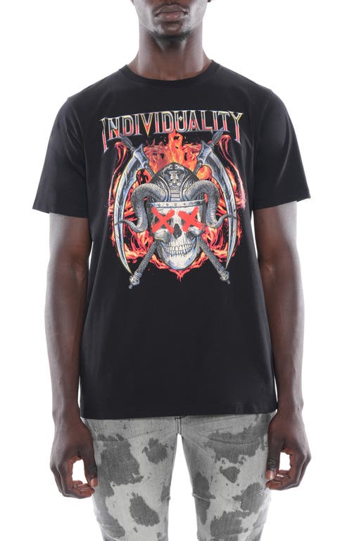 Shop Cult Of Individuality Don't Fear The Reaper Cotton Graphic Tee In Black