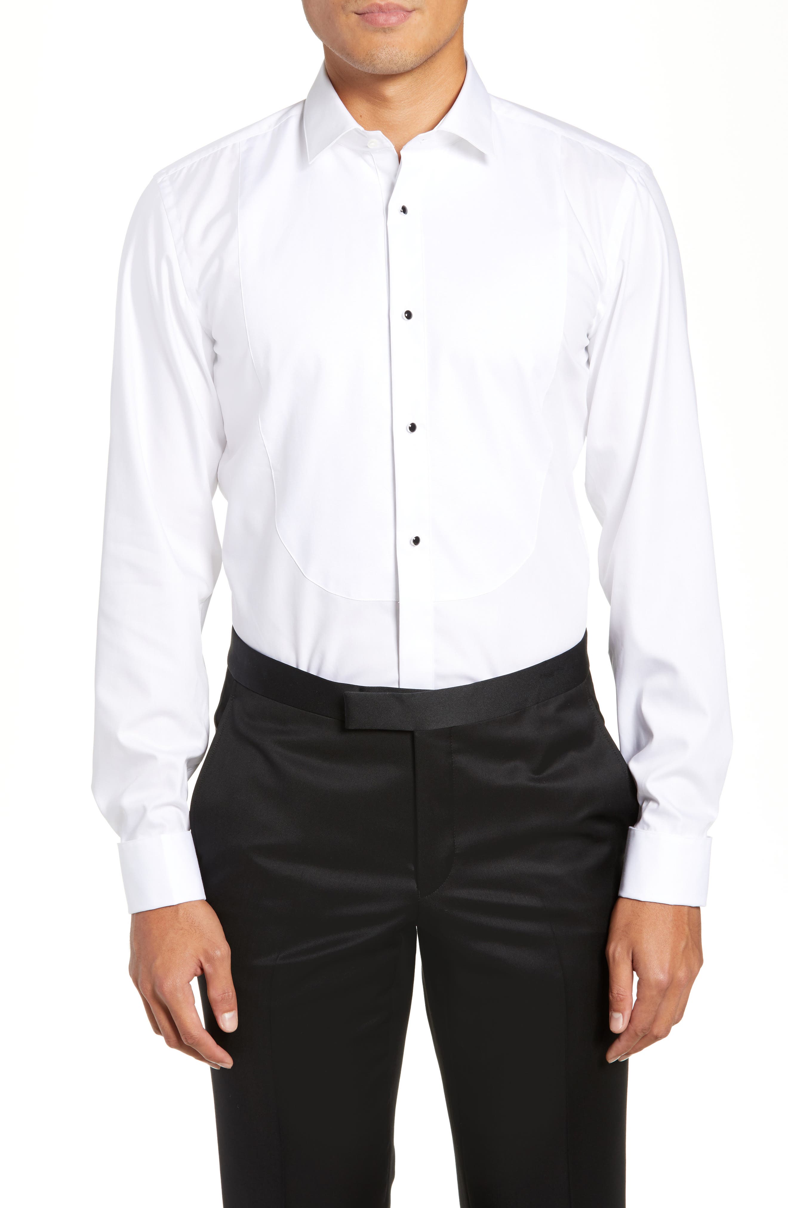 BOSS Jant Slim Fit Tuxedo Shirt Nordstrom