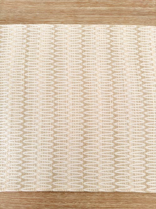 Anaya Summer Twist Indoor Outdoor Table Runner In Beige
