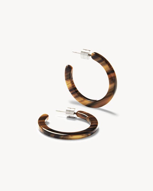 Machete Mini Hoops In Tiger's Eye