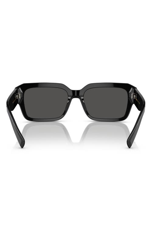 Shop Dolce & Gabbana Dolce&gabbana 56mm Rectangular Sunglasses In Black