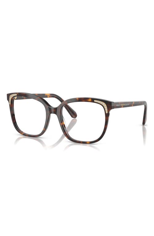 Swarovski 54mm Butterfly Optical Glasses In Havana