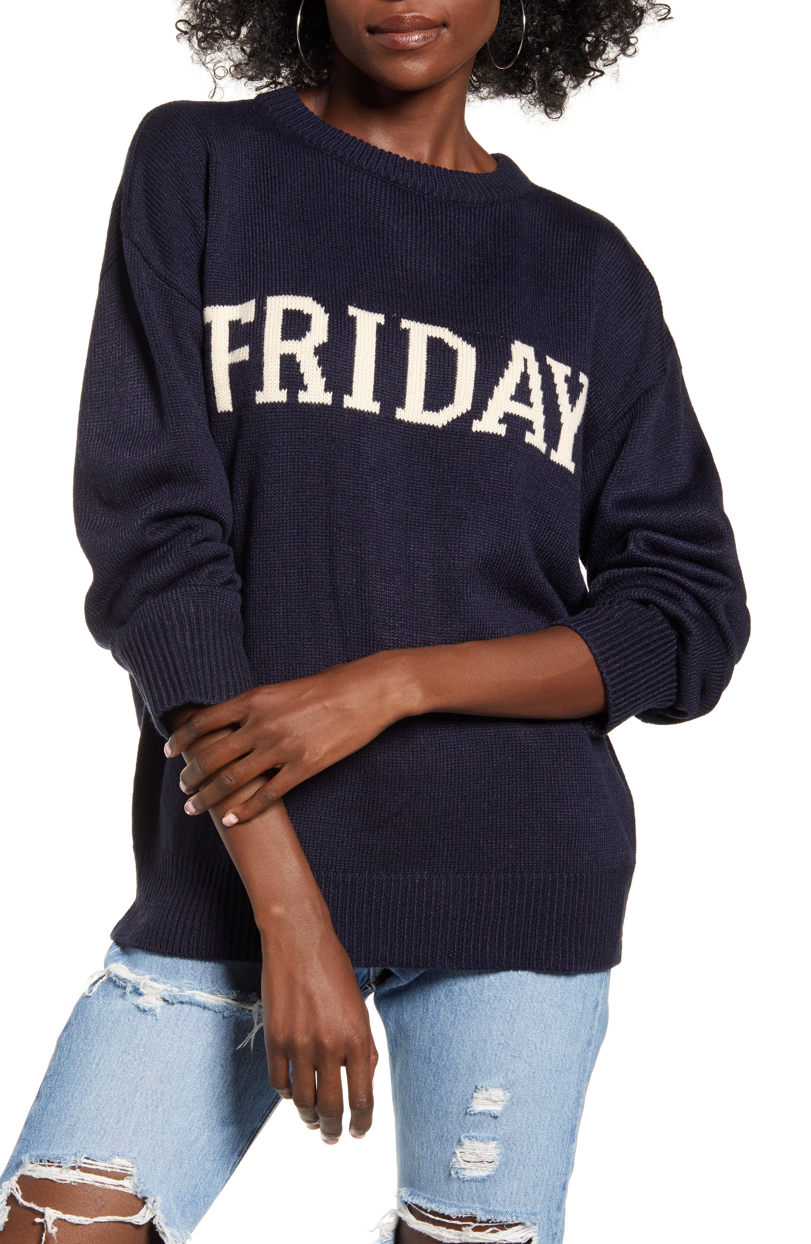 English Factory Weekday Motif Sweater 
