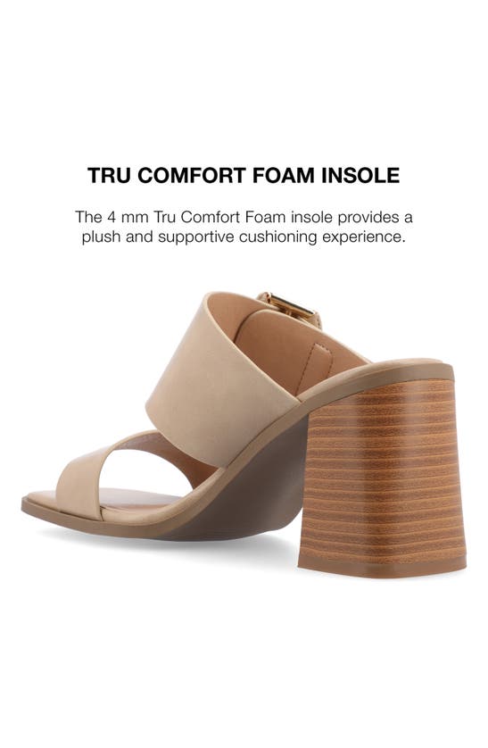 Journee Collection Block Heel Sandal In Tan
