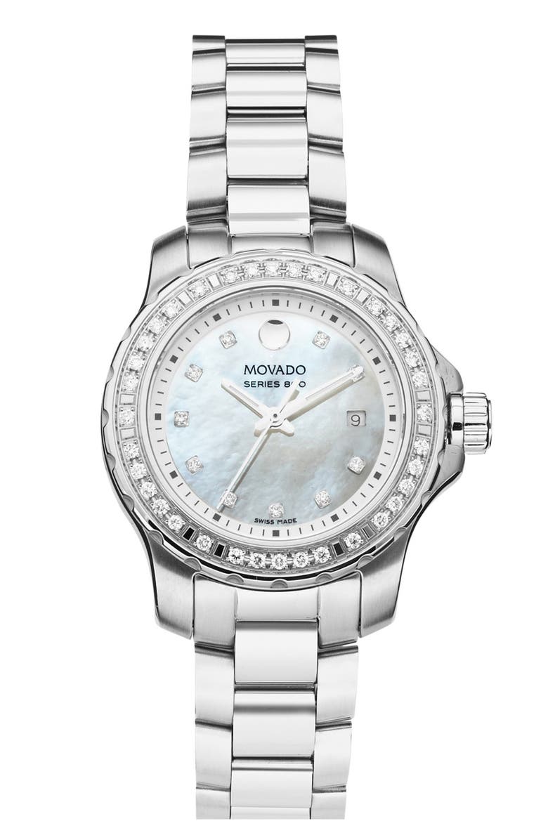Movado 'Series 800' Diamond Bracelet Watch, 29mm | Nordstrom