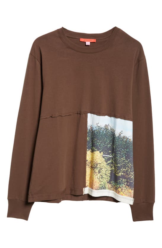 Eckhaus Latta Lapped Long Sleeve T-shirt In Foliage