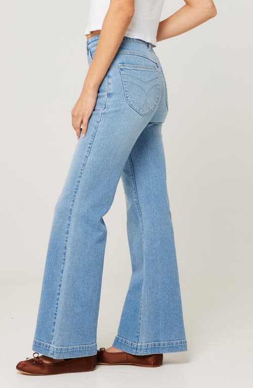 Shop Rolla's East Coast Carly Flare Jeans In Vintage Blue