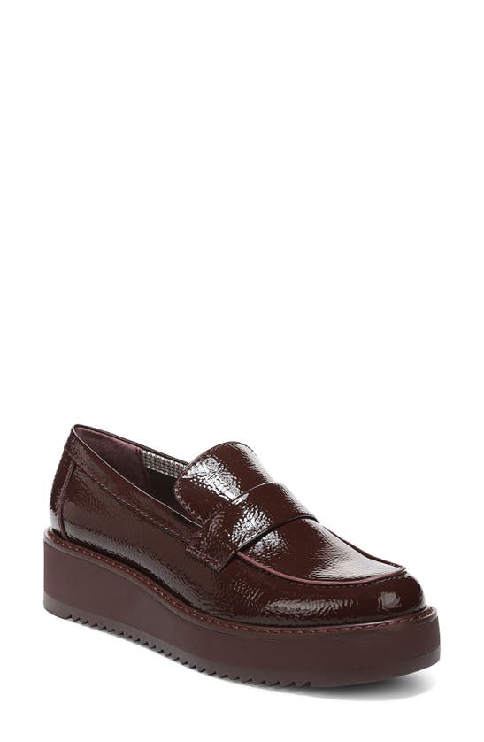 Franco Sarto Harper Platform Loafer In Mahogany