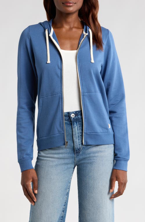 Marine Layer Afternoon Zip Hoodie In Faded Navy