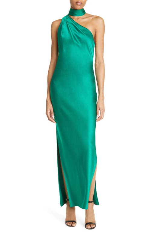 red engagement dress Women's Solid Color Halter Neck Satin Midi Dress – Gioielli di Murano