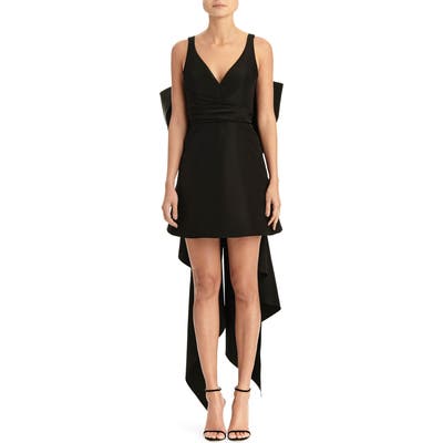Carolina Herrera Bow Back A-Line Minidress, Black