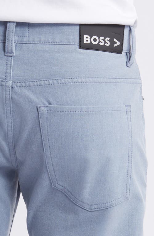 Shop Hugo Boss Boss Delaware Slim Fit Five Pocket Pants In Light Blue