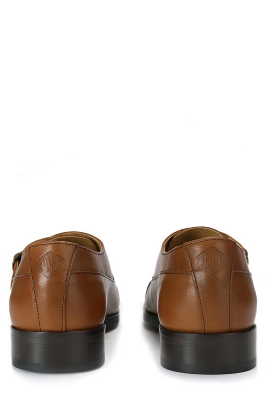 Shop Kurt Geiger Hunter Cap Toe Double Monk Strap Shoe In Light/ Pastel Brown