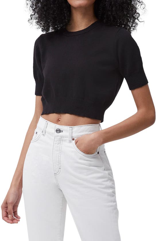 French Connection MARGO CROP SHORT SLEEVE SWEATER