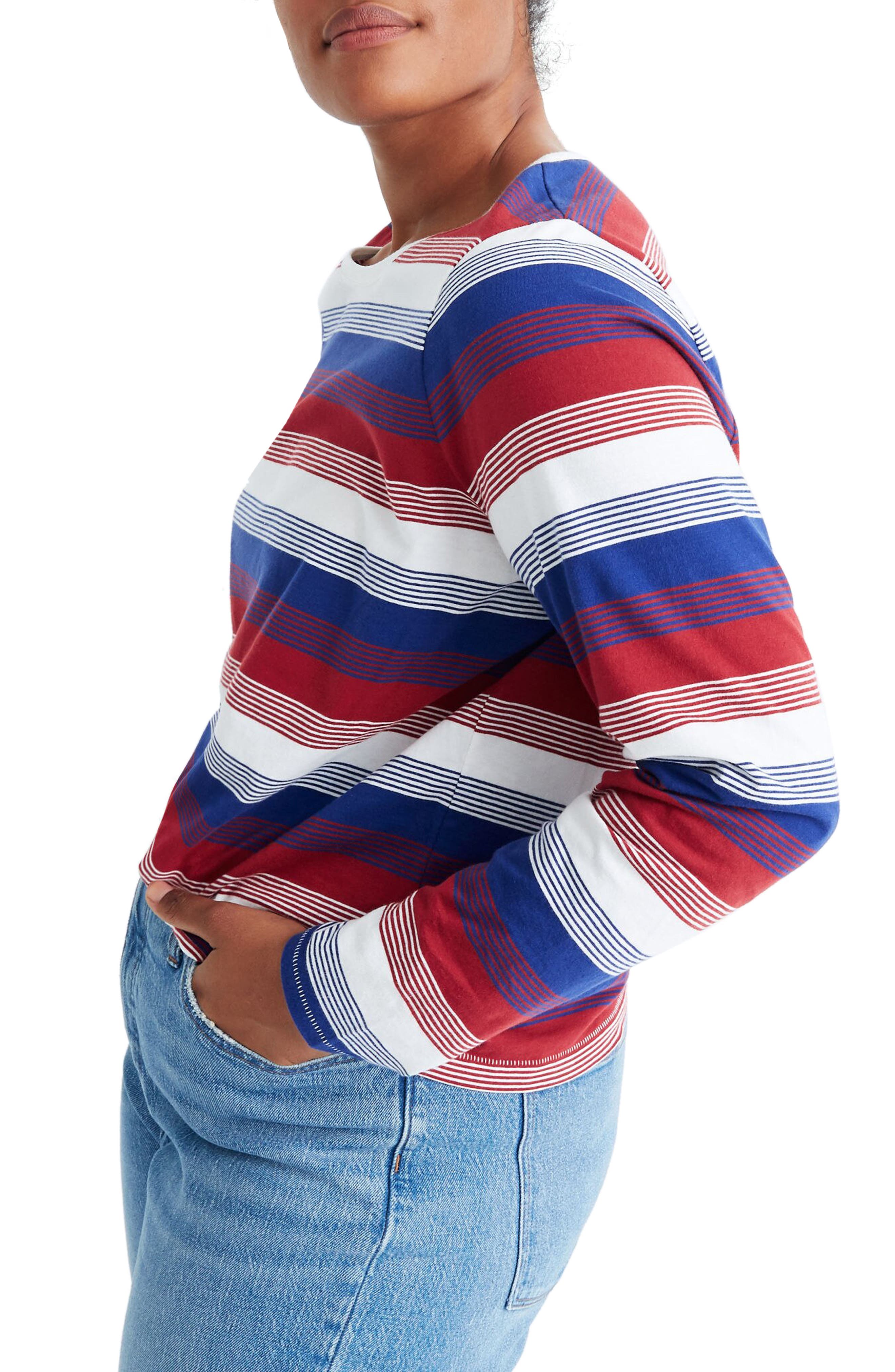 Madewell Northside Vintage Stripe Long Sleeve TShirt Nordstrom Rack