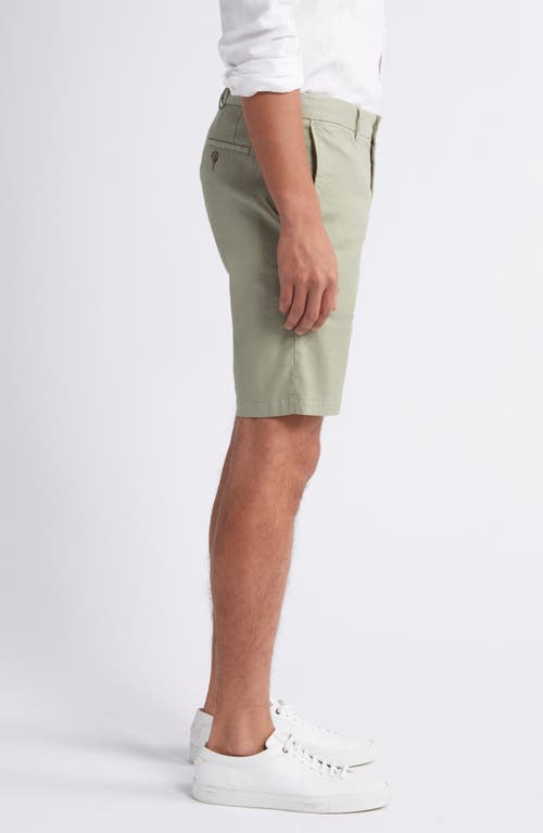 SCOTT BARBER SCOTT BARBER FLAT FRONT STRETCH LINEN & COTTON SHORTS