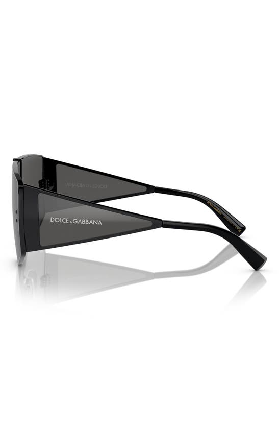 Shop Dolce & Gabbana Shield Sunglasses In Black