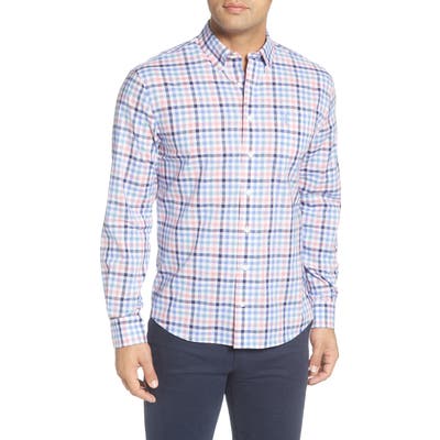 Johnnie-O Damien Classic Fit Check Button-Down Shirt, Blue