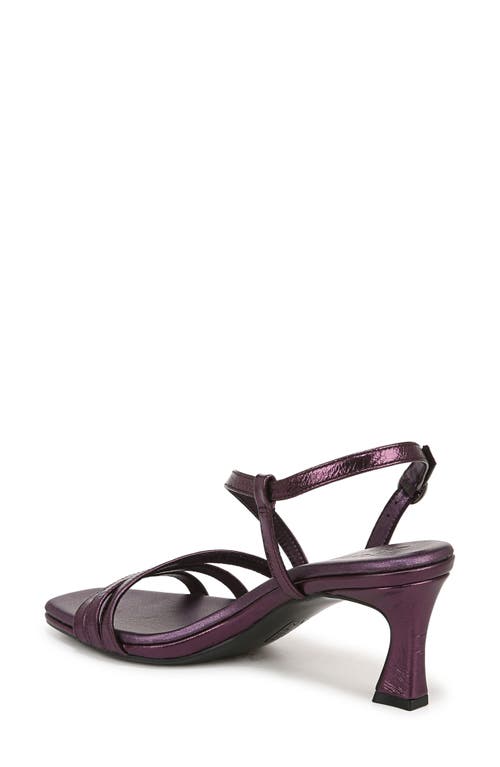 Shop Naturalizer Galaxy Slingback Sandal In Plum Purple Metallic Leather