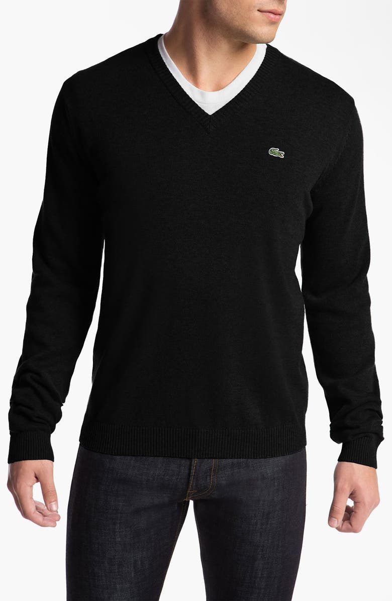 Lacoste 'Classic' V-Neck Sweater | Nordstrom