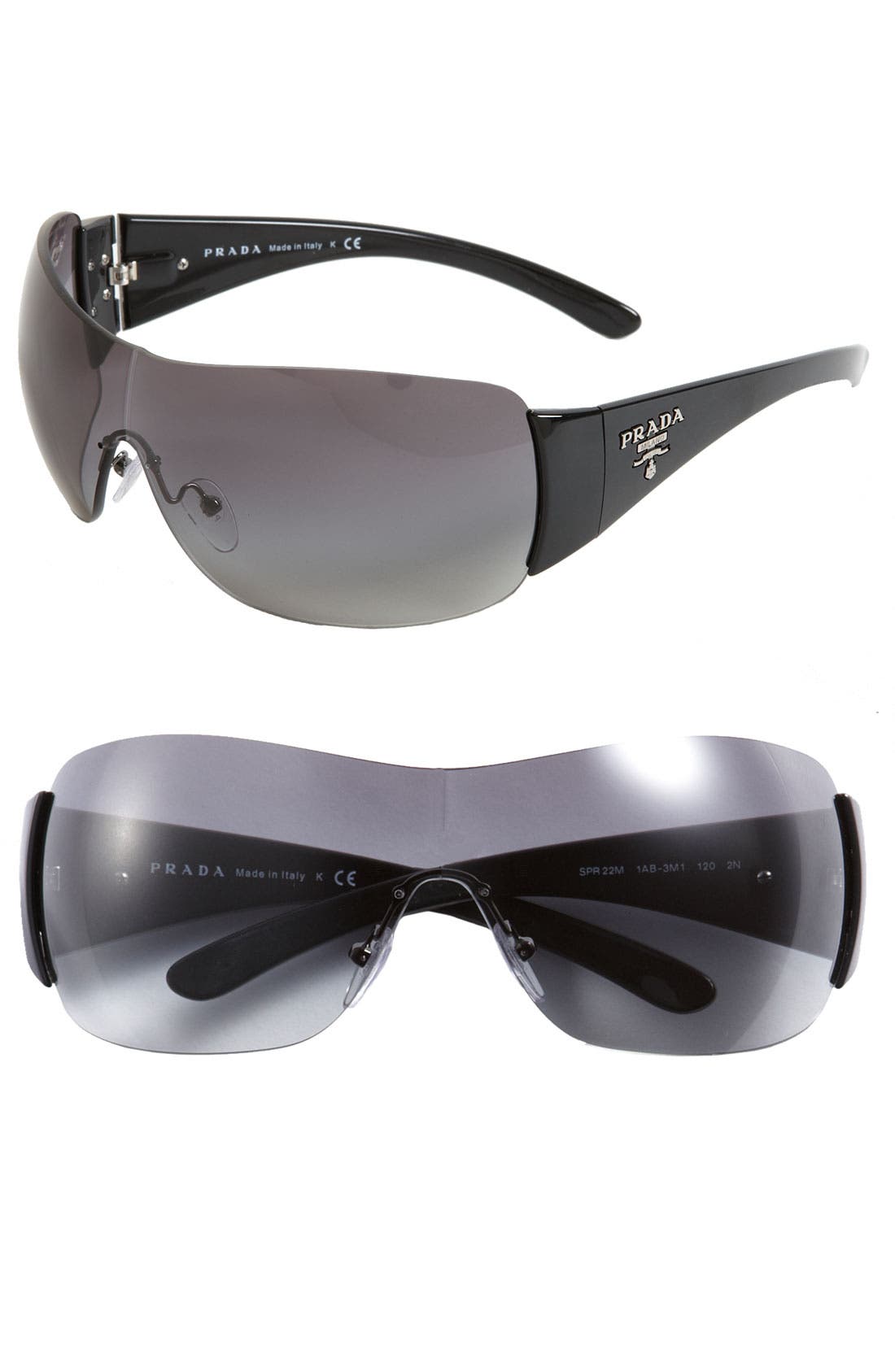 prada shield sunglasses