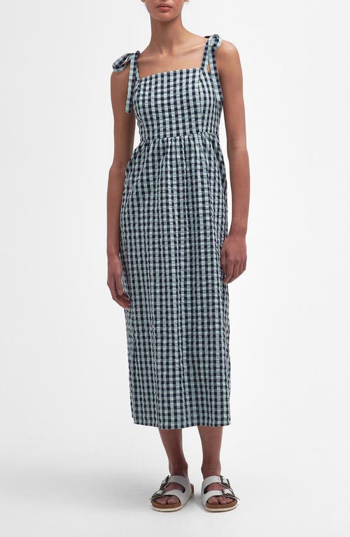 Barbour Abigail Gingham Cotton Midi Sundress Blue Haze at Nordstrom, Us