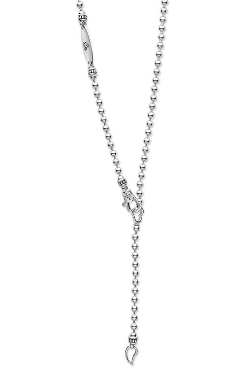 Lagos Two-tone Interlocking Circle Pendant Ball Chain Necklace In Two-tone