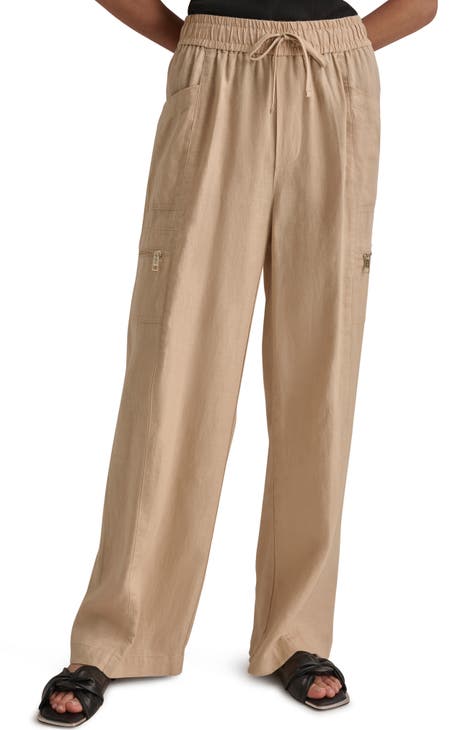 DKNY Women's Cargo Pants Brown Size 4