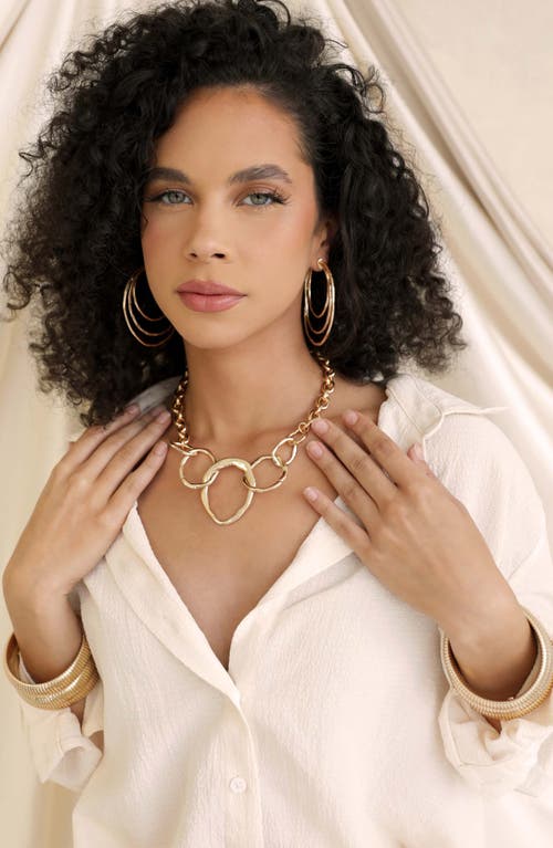 Ettika Interlocking Loop Necklace In Gold