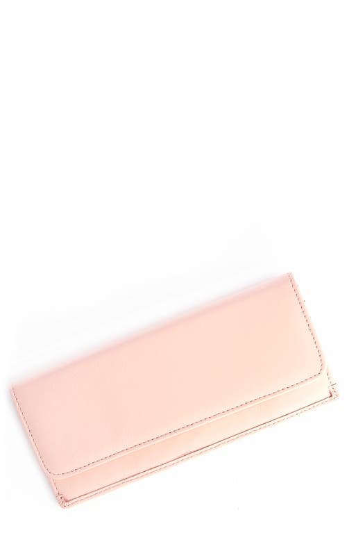 ROYCE New York RFID Blocking Leather Clutch Wallet in Light Pink at Nordstrom