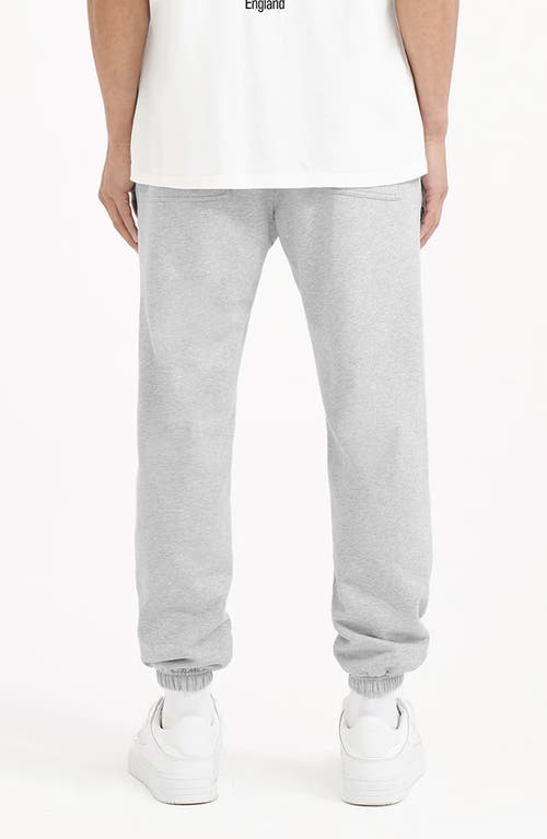 Represent Logo Print Sweatpants In Ash Grey/black