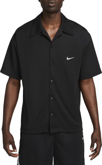 Nike Dri FIT Short Sleeve Basketball Button Up Shirt Nordstrom