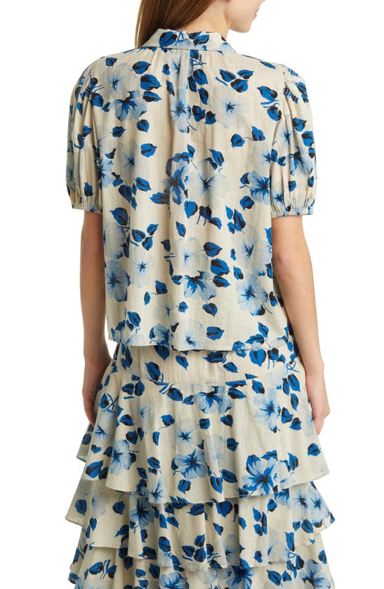 Shop The Great The Fairway Floral Cotton Button-up Shirt In Deep Meadow Floral