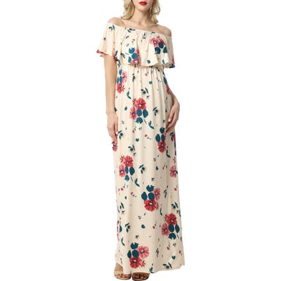 Kimi And Kai Erica Off The Shoulder Maxi Dress