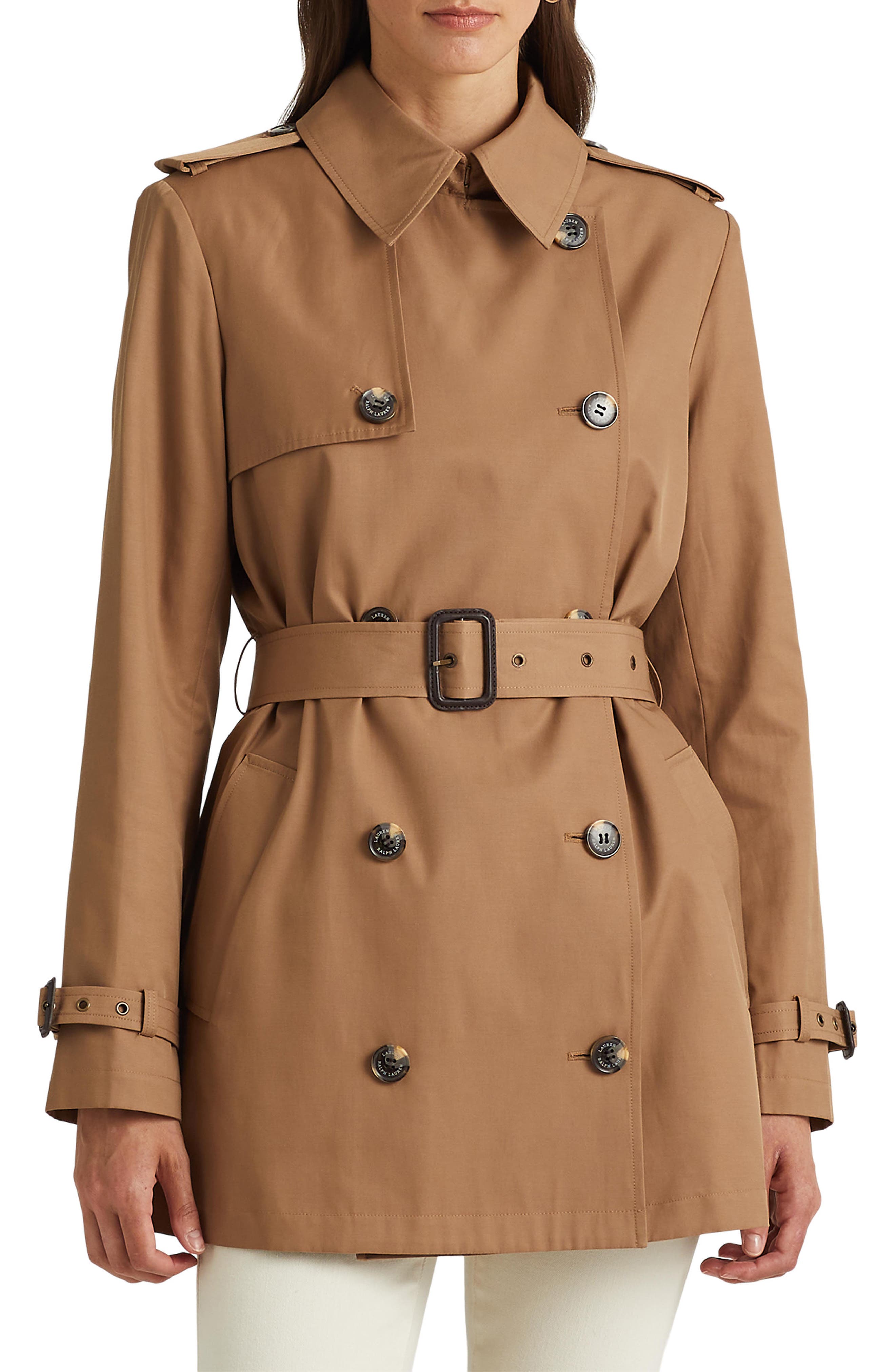 women's trench coat brown