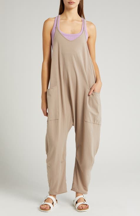 Beige Jumpsuits & Rompers for Women