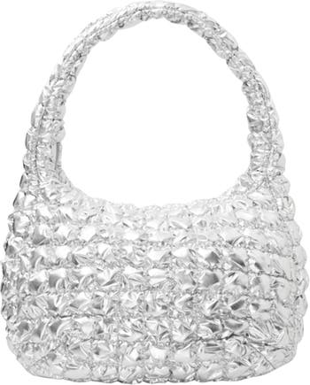 COS Oversize Metallic Quilted Shoulder Bag | Nordstrom