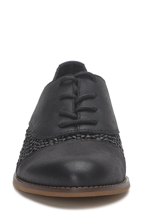 Shop Lucky Brand Elfie Oxford In Black Distress/woven